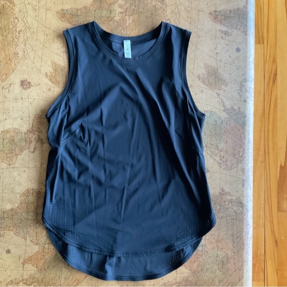 lululemon High Neck split Hem Run Tank - Picture 3 of 8